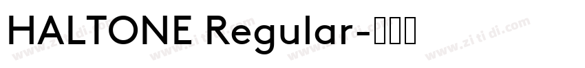 HALTONE Regular字体转换
